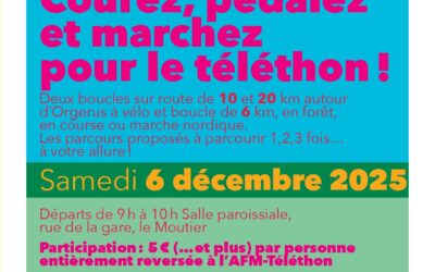 TELETHON 2025 : l’UV Orgerus organise les Boucles d’Orgerus au profit du Téléthon